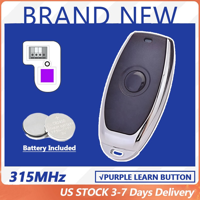 2 Replacement for Liftmaster 373LM 139.53753 Garage Door Remote Opener 315mhz