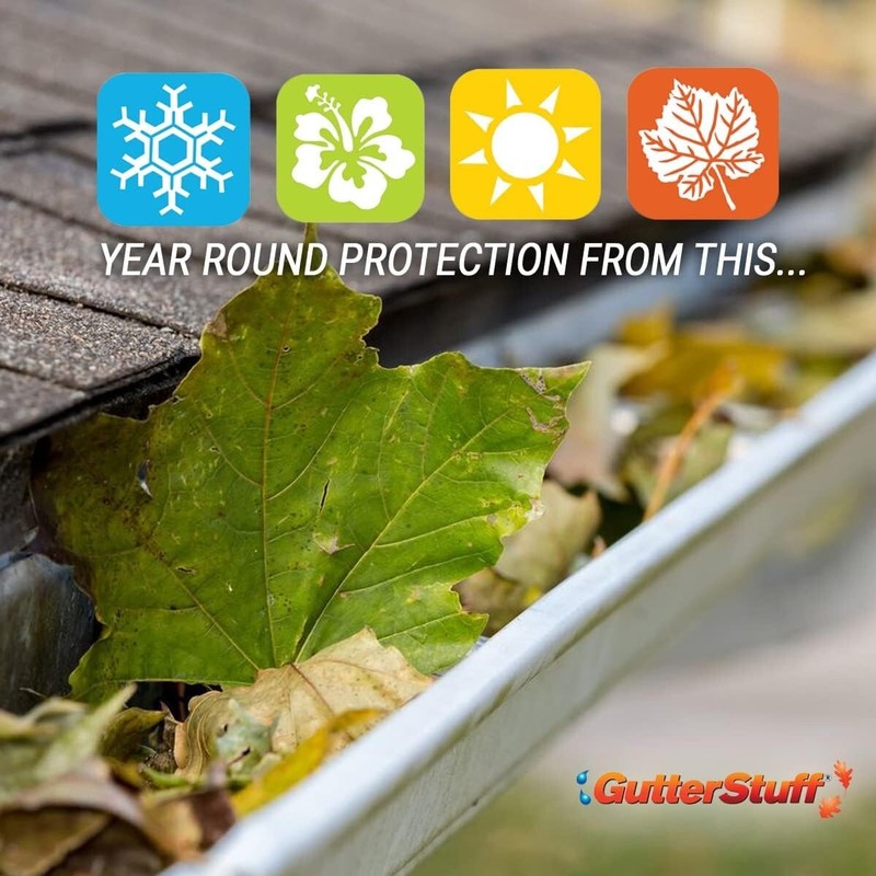 K-Style Leaf Guard Foam Insert - Lightweight 5-Inch System for Gutter Care gallery