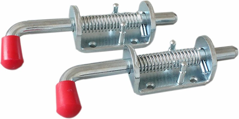 2 Pcs Trailer Spring Latch Pin, 1/2 inch Barrel Bolt Spring Loaded Silver Lat... gallery