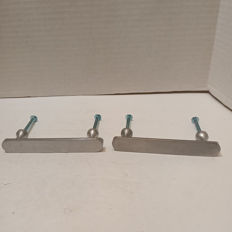Set Of 2 Solid Steel Pull Handle Kitchen Cabinet Pulls. 4″ With 3″Center