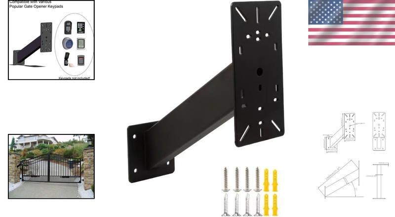 Universal Outdoor Keypad Mounting Pedestal GooseNeck Post for Mighty Mule GTO... gallery