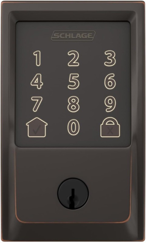 Schlage Encode Smart Wifi Deadbolt Lock for Front Door - Keyless Entry with App gallery