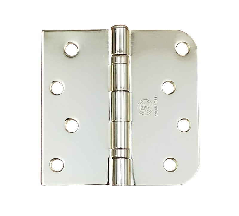 4 Inch with 5/8 Inch Square Radius Ball Bearing Door Hinges, Heavy-Duty Steel…