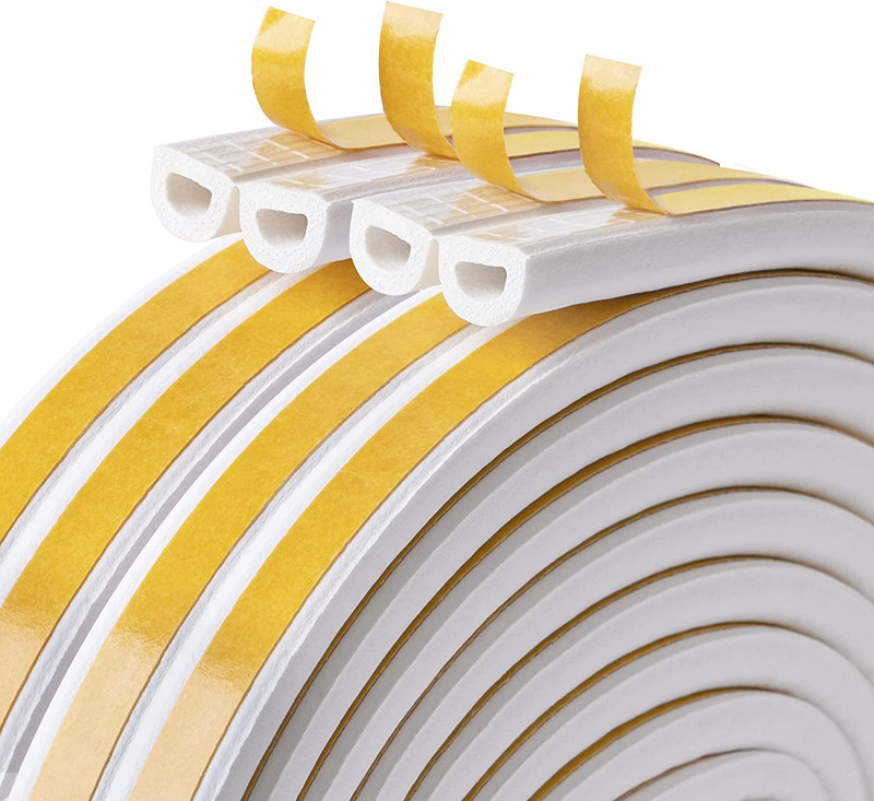 33′ Long Weather Strip,Insulation Weatherproof Doors & Windows Seal Strip-2 Roll