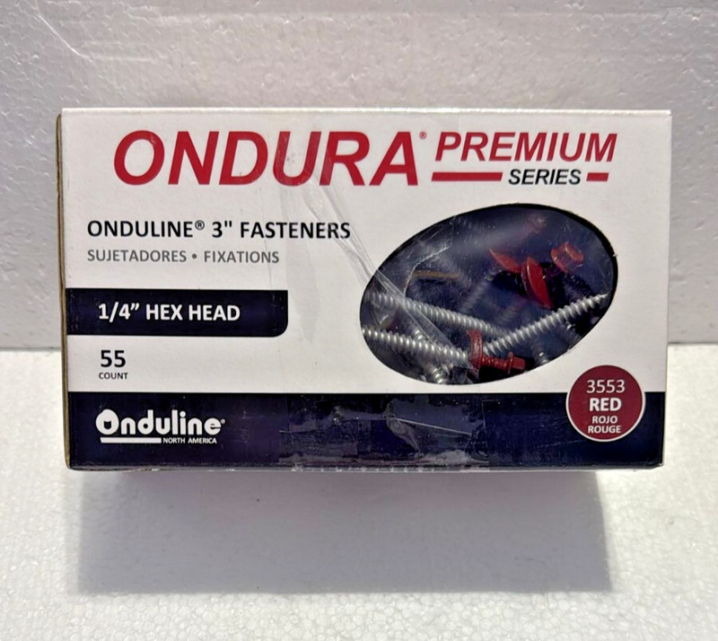 Ondura Premium Series Onduline 3'' Fasteners with 1/4'' Hex Head (55 COUNT) gallery