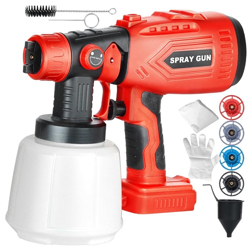 Cordless Paint Sprayer Compatible with Craftsman 20V Battery (Tool Only) 200W…