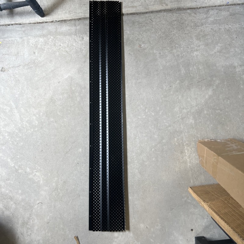Gutter Guard Leaf Protection Aluminum Black 6 Inch x 100 Feet- No Rust