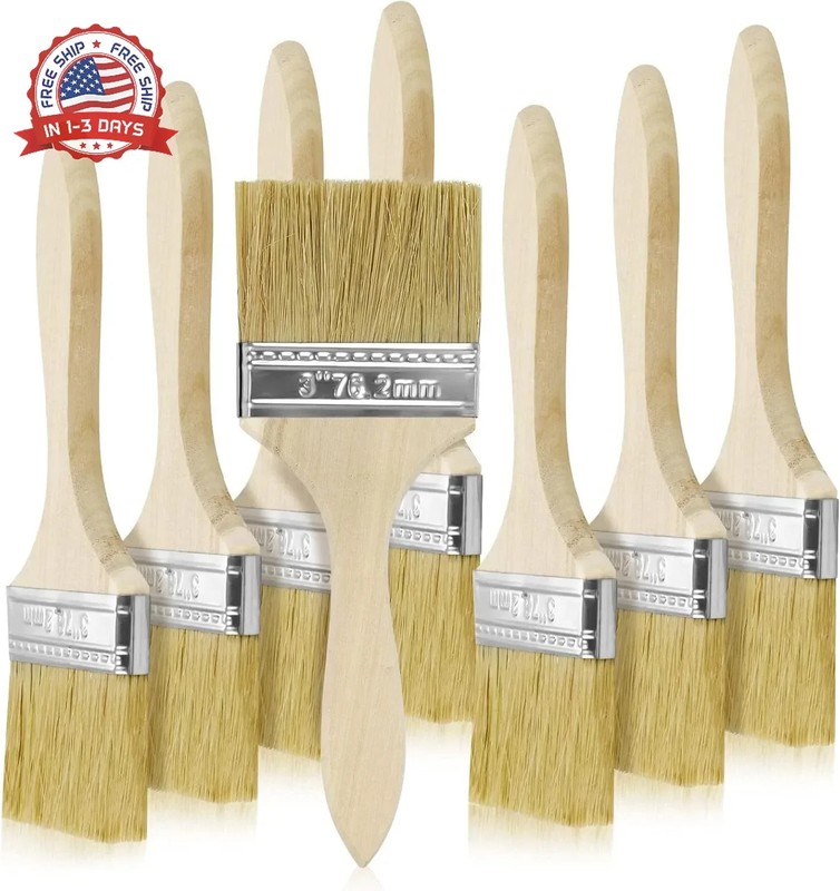 36 Pack 3 Inch Paint Brushes, All-Purpose Chip Brush Set for Painting, Stains, V