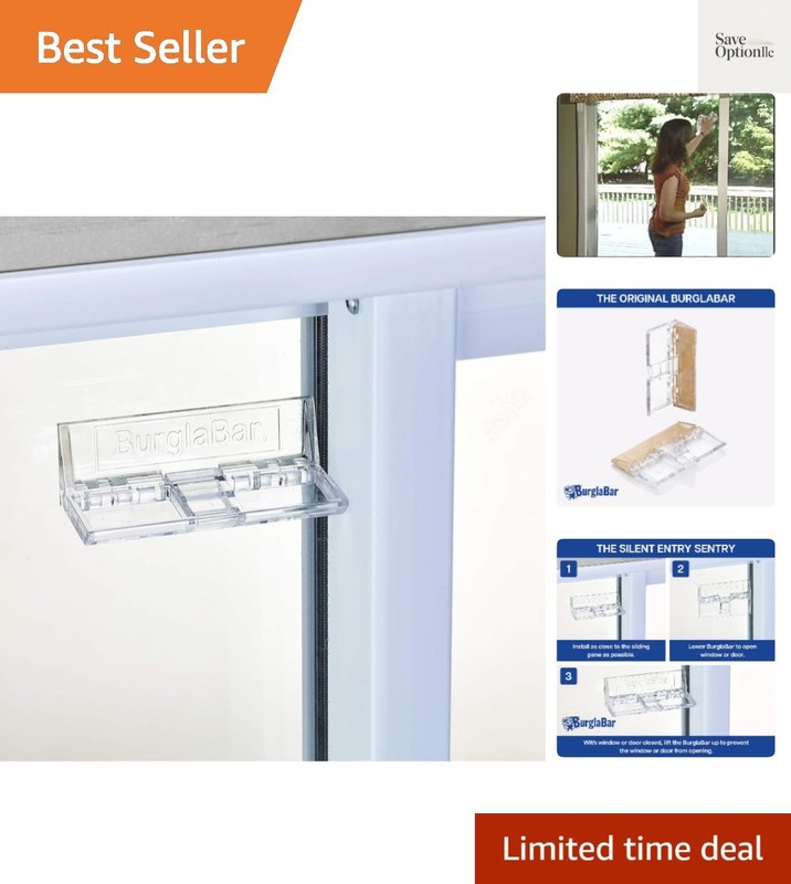 2 Pack Additional Security for Sliding Patio Doors,Sliding Glass Windows. and…