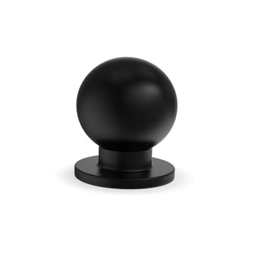 Pack Cabinet Knobs, Kitchen Drawer Handles Round Ball 1 in(25mm) 50 Black