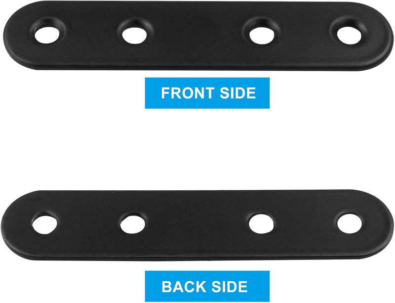 16Pcs 3 Inch Straight Bracket Stainless Steel Brace, Flat Mending Plate Fixing B gallery