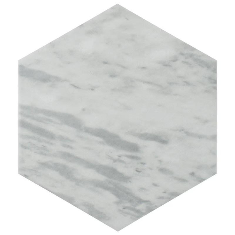 Classico Bardiglio Hex Light 7 In. X 8 In. Porcelain Floor and Wall Tile (7.5 Sq