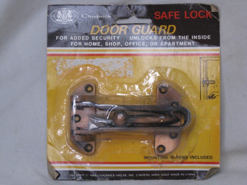 Chadwick Door Guard Safe Lock Hardware Security Home Office Shop Apartment NIP