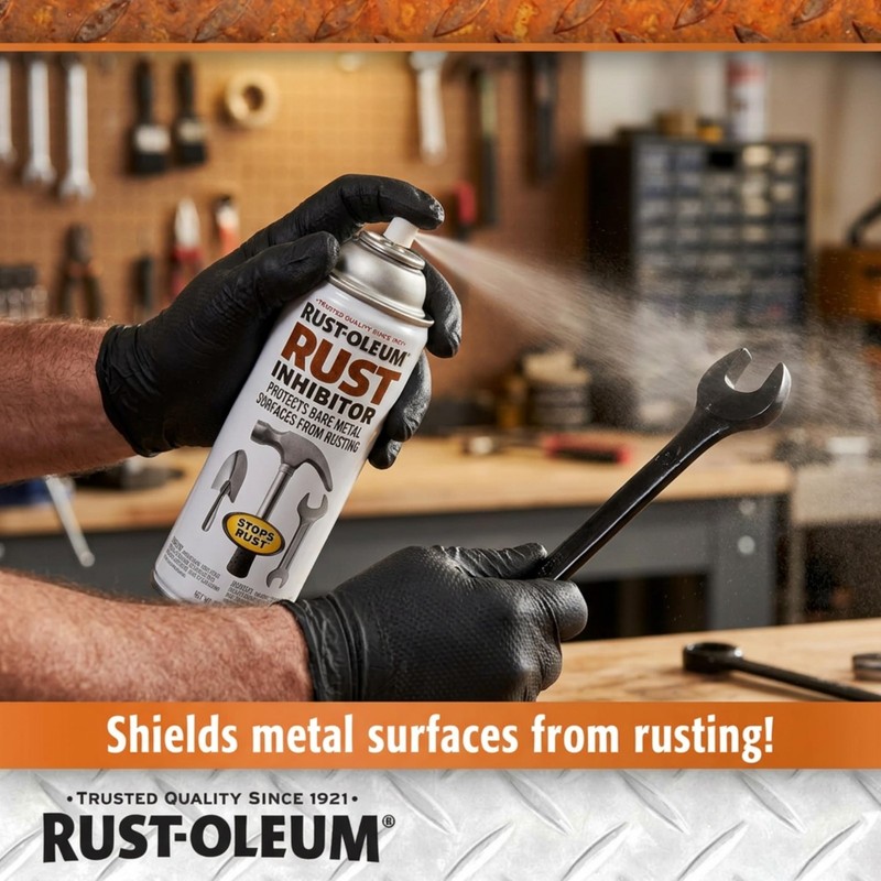 Rust Inhibitor Spray AntiRust Coating Clear Metal Long Lasting Moisture Barrier gallery