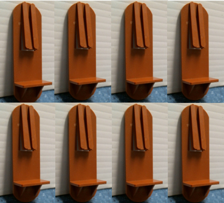 Cabinet Support Locking Clips, BROWN LOT OF 8 ,, FS
