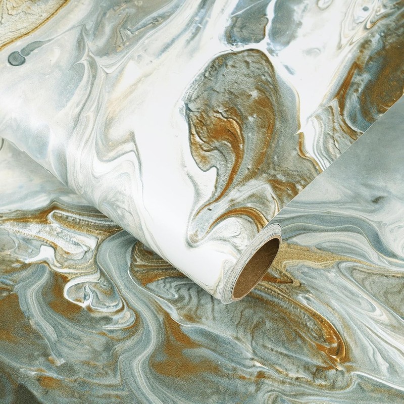Liquid Marble Contact Paper Waterproof Removable Thick Countertop Protector gallery
