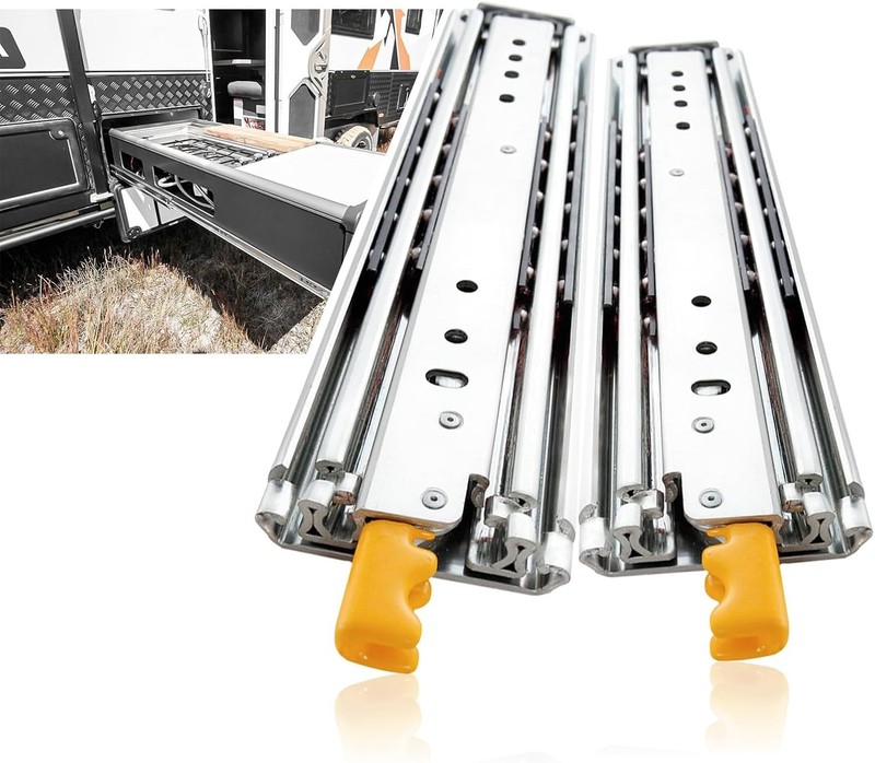 Heavy Duty Drawer Slides 12 -60 Inch 250Lb Load Capacity side Mount Full Extensi