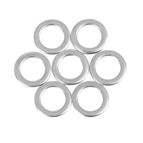 M6 x 10mm x 0.8mm Stainless Steel Flat Washer Car Fastener Sealing Gaskets