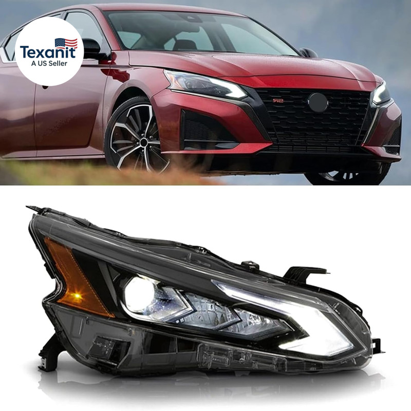 For Altima Full LED Headlight Assembly Compatible with 2023 2024 2025 Nissan Alt