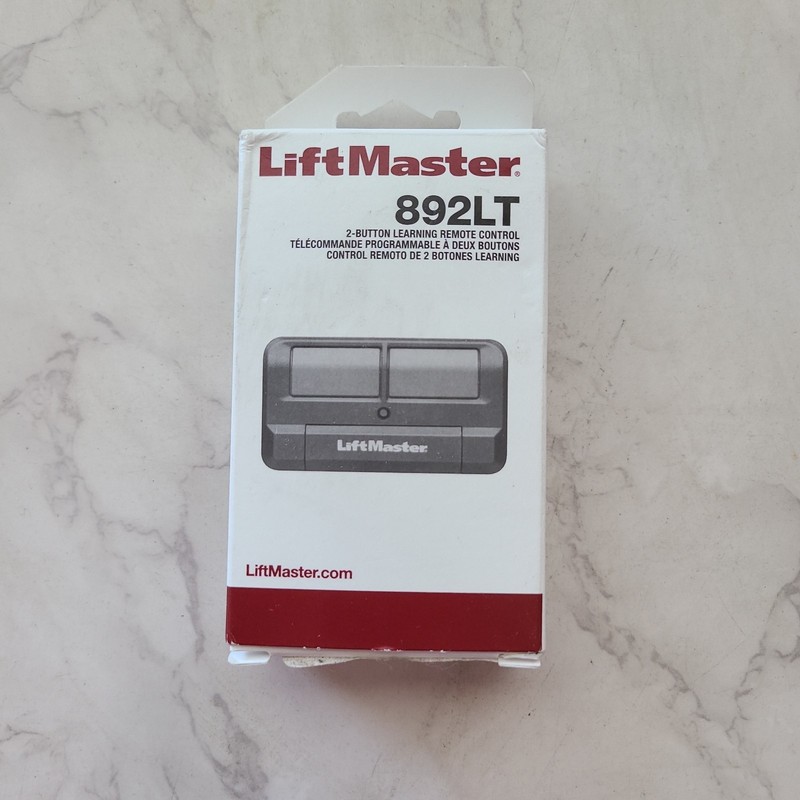 LiftMaster 892LT 2 Button Visor Learning Garage Door Remote Control NEW In Box
