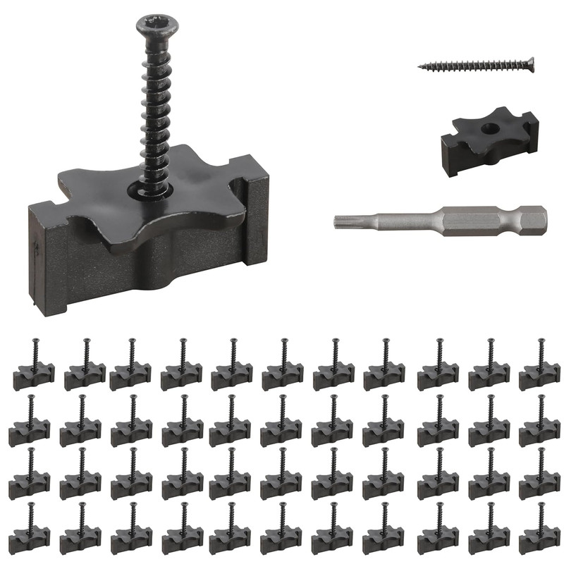 600PCS Hidden Deck Fasteners for Composite Decking Boards, Plastic Hidden Fasten gallery