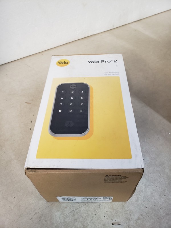 Yale Pro 2 Push Button Deadbolt Lock Satin Nickel YRD614-ZW3-PSN
