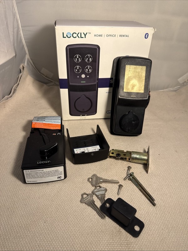 Lockly Secure Plus Deadbolt Smart Fingerprint Lock Black PGD728FMB See NOTES
