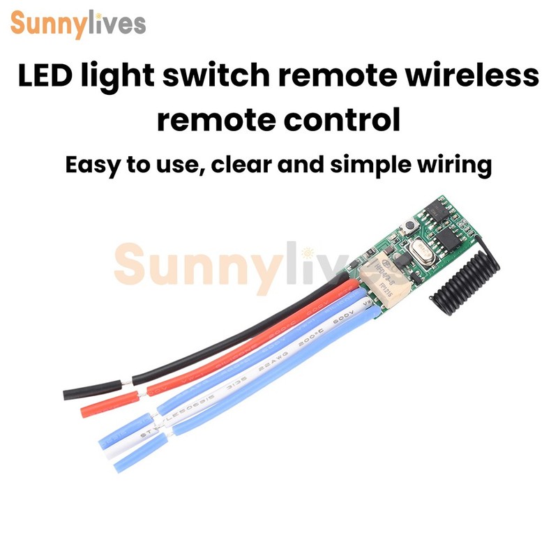 DC 3V-18V Mini Wireless Remote Control Switch LED Lights Controller DIY 433MHz gallery