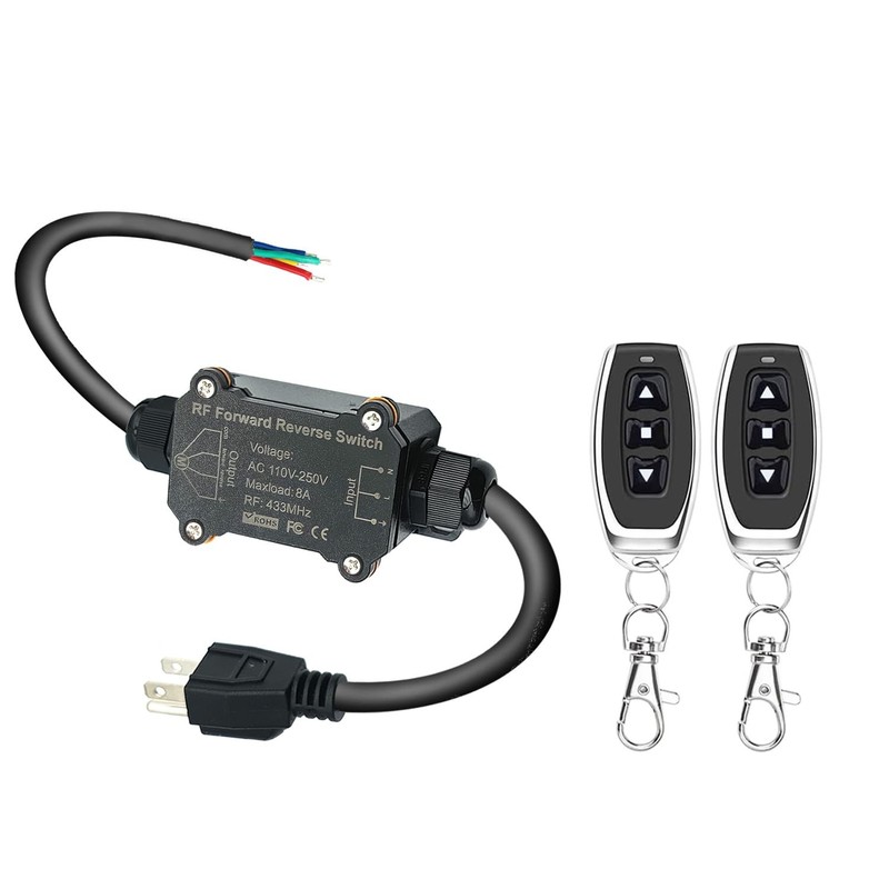 AC110V Forward and Reverse Remote Control SwitchWaterproof Wireless Switch wi…