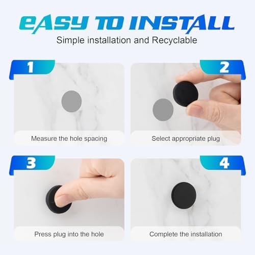 125PCS Rubber Plugs for Round Holes, Premium Black Rubber Hole Plugs, Various gallery