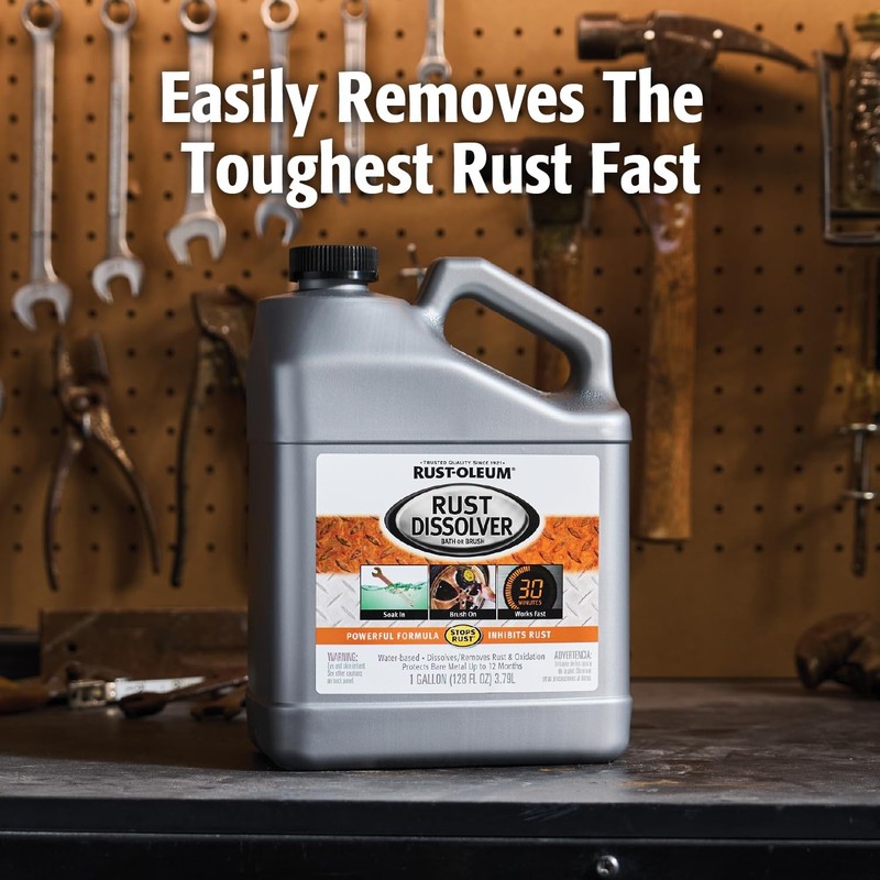Rust Oleum Rust Dissolver Bath 128 Fl Oz Easy No Scrubbing Removes Rust Fast gallery
