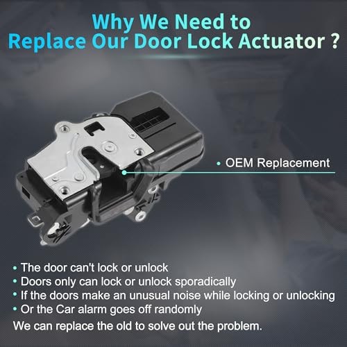 Replacement Front Left Driver Side Power Door Lock Actuator Motor for Pontiac gallery