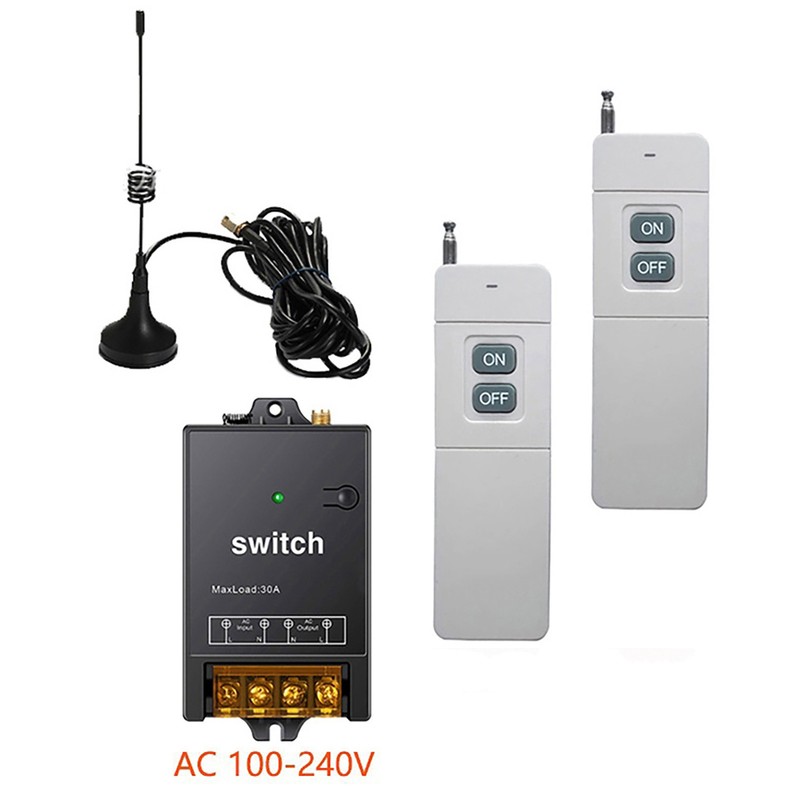 AC100-240V 2CH Remote Control Switch Wireless Transmitter Receiver 1.5KM Range gallery