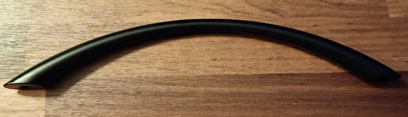 Loop Cabinet Pulls Matte Black - GlideRite 7" - 4036-MB-1 - 6 1/4" Bolt Spacing gallery