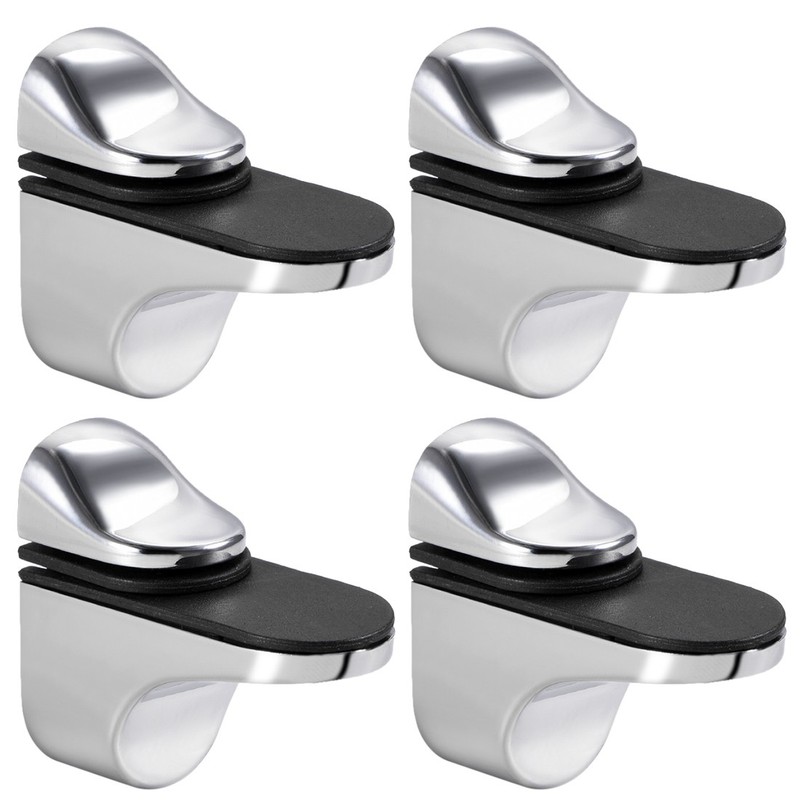 Glass Shelf Bracket Glass Clamp Solid Zinc Alloy Adjustable Wall Mounted gallery
