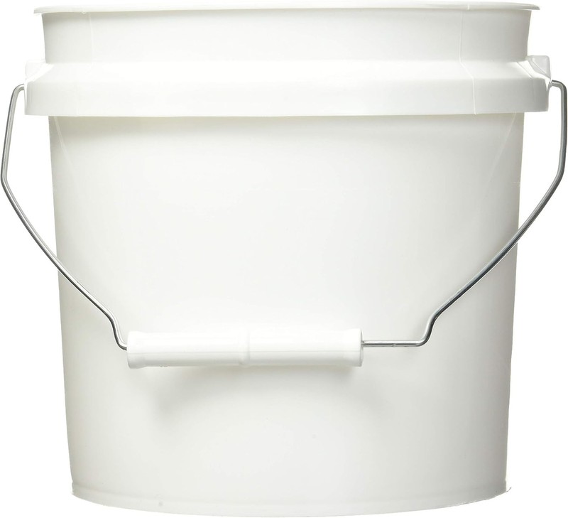 1 Gallon White Plastic Pail - Durable Construction gallery