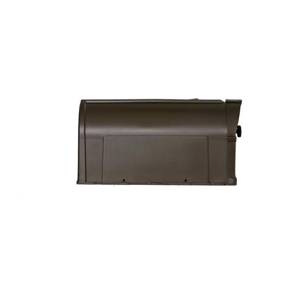 Postal Pro Post-Mount Hampton Mailbox in Bronze with Gold Lettering gallery