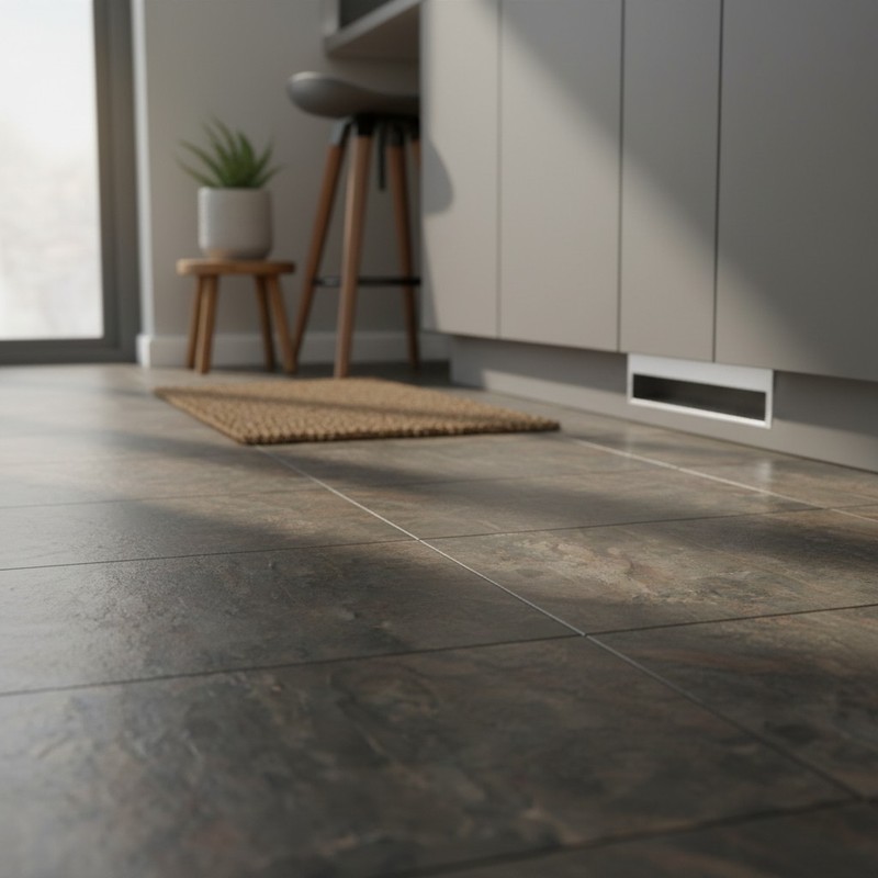 20 Pack Nexus Vinyl Tiles – DIY Dark Slate Marble, Moisture & Scratch Resistant