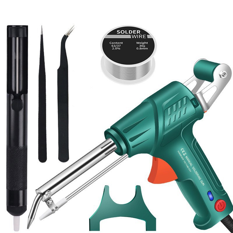 Electric Soldering Gun Manual Iron Automatic Soldering Machine Kit Tool 110V