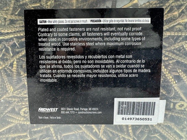 SaberDrive #9 x 2" Star Drive Multi-Purpose Construction Screws 25 LB gallery