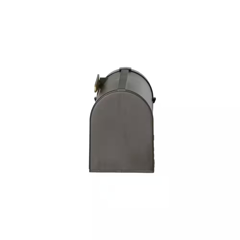 Postal Pro Post-Mount Hampton Mailbox in Bronze with Gold Lettering gallery
