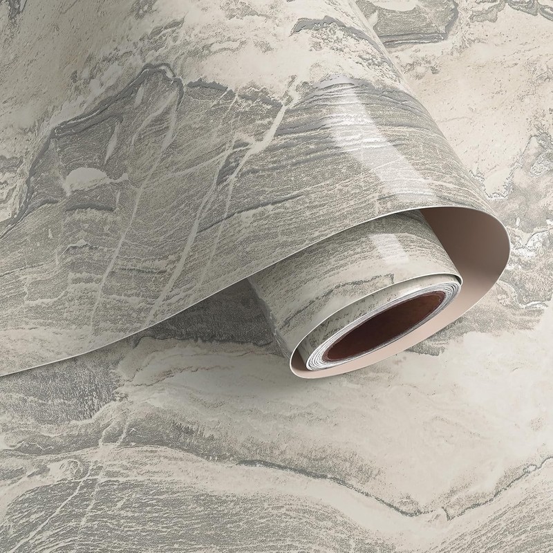 32''x118'' Large Size Marble Contact Paper Peel and Stick Countertops Waterpr... gallery