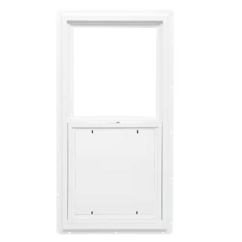 Single Hung Vinyl Window White 18 in. x 36 in. Includes Screen Durable Frame gallery