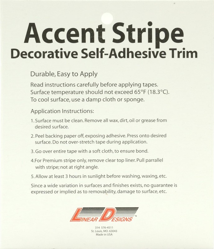 One Half Inch Solid Stripe for Auto Truck Boat - 3mil Vinyl - 1/2 Color: White gallery