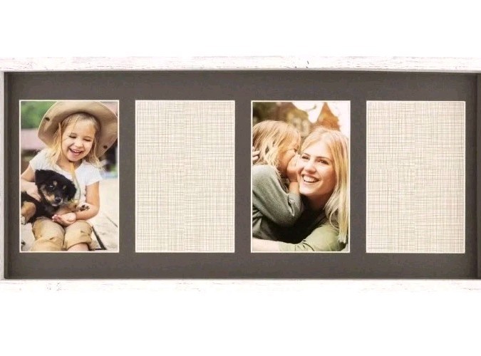 Gallery Perfect 9 Pc Rustic Whitewash Collage Picture Frame Wall Gallery Kit NEW gallery