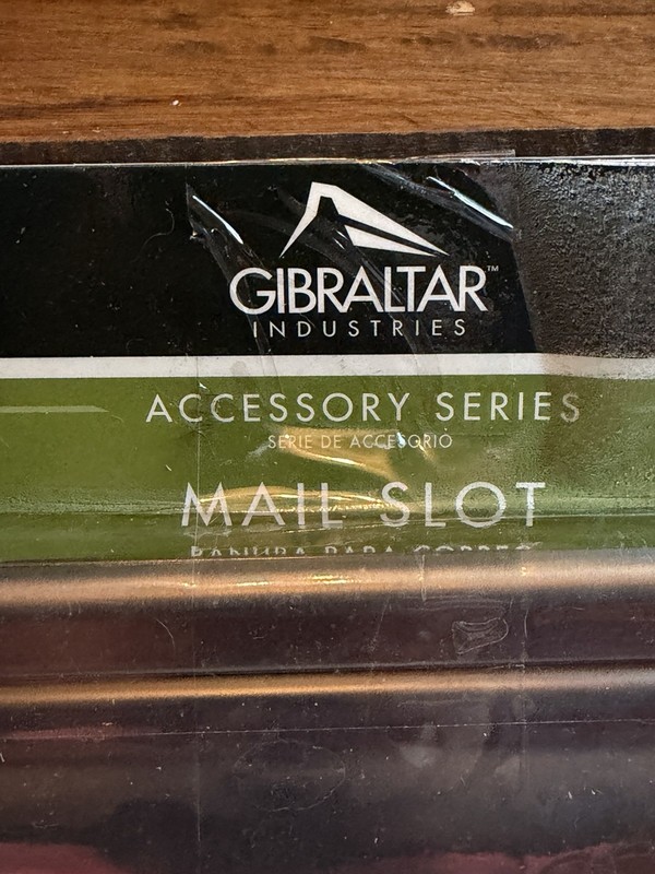 Gibraltar Industries Rubbed Bronze Standard Mailbox Mail Slot Stainless Wall NIB