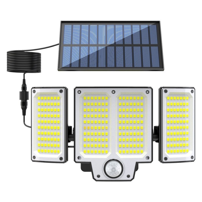 280LED Solar Motion Sensor Wall Light Outdoor Waterproof for Home Garden