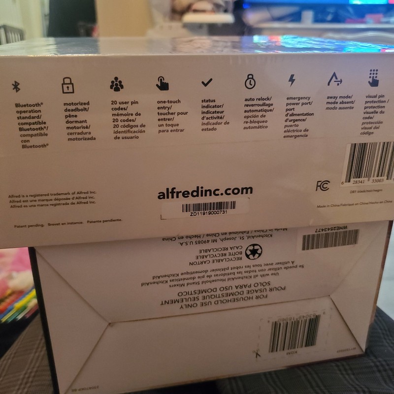 Alfred DB1 Smart Home Touchscreen Deadbolt - NEW gallery