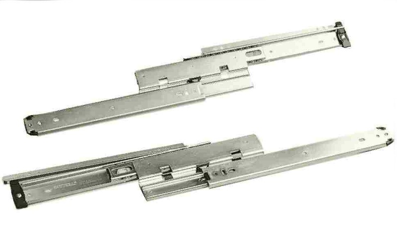 Side Mount Drawer Slide – 24″ – Black – Full Extension – 150 lb L-D76024-BL-A