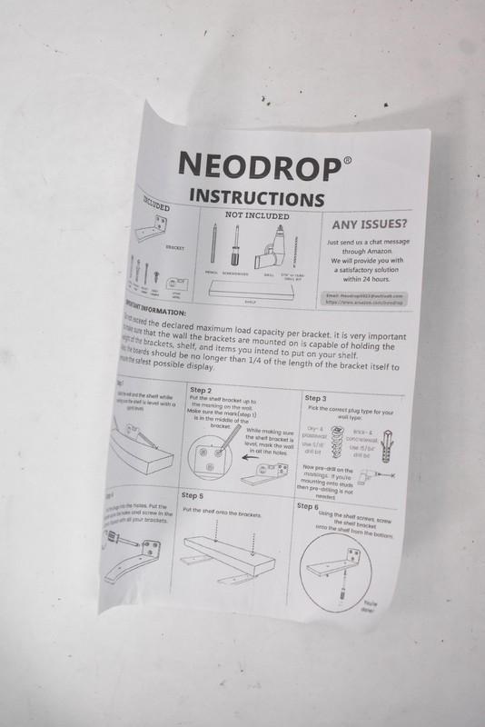 Neodrop Mini Floating Shelf Brackets 4 Pack 10 Inch Hidden Hardware Level Kit gallery